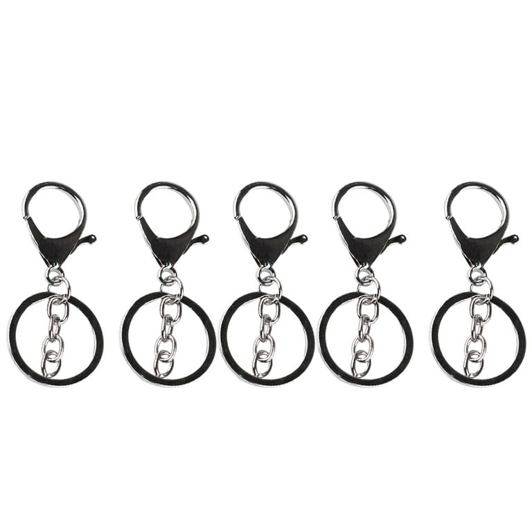 5pcs Keychain Buckle Keyring Metal Clasp Chain Key Holder Snap Hook Design  DIY Keychain, Gold 