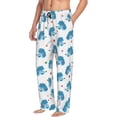 thumbnail image 2 of Xecao Cartoon Poodle Dog Men's Straight Lounge Pajama Pants: The Ultimate in Comfortable Sleepwear, 2 of 9