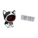 thumbnail image 5 of Estatua de gato, adorno artesanal, cuenco para llaves de entrada, cuenco para dulces, figura decorativa con reloj de pared digital, , t, 5 of 8