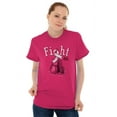 thumbnail image 5 of Fight Boxing Breast Cancer Warrior Women's Graphic T Shirt Tees Brisco Brands S, 5 of 6