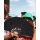 thumbnail image 4 of Abanico plegable GeGeya, grande, 33 cm, para fiestas de baile en línea, negro, 4 of 6