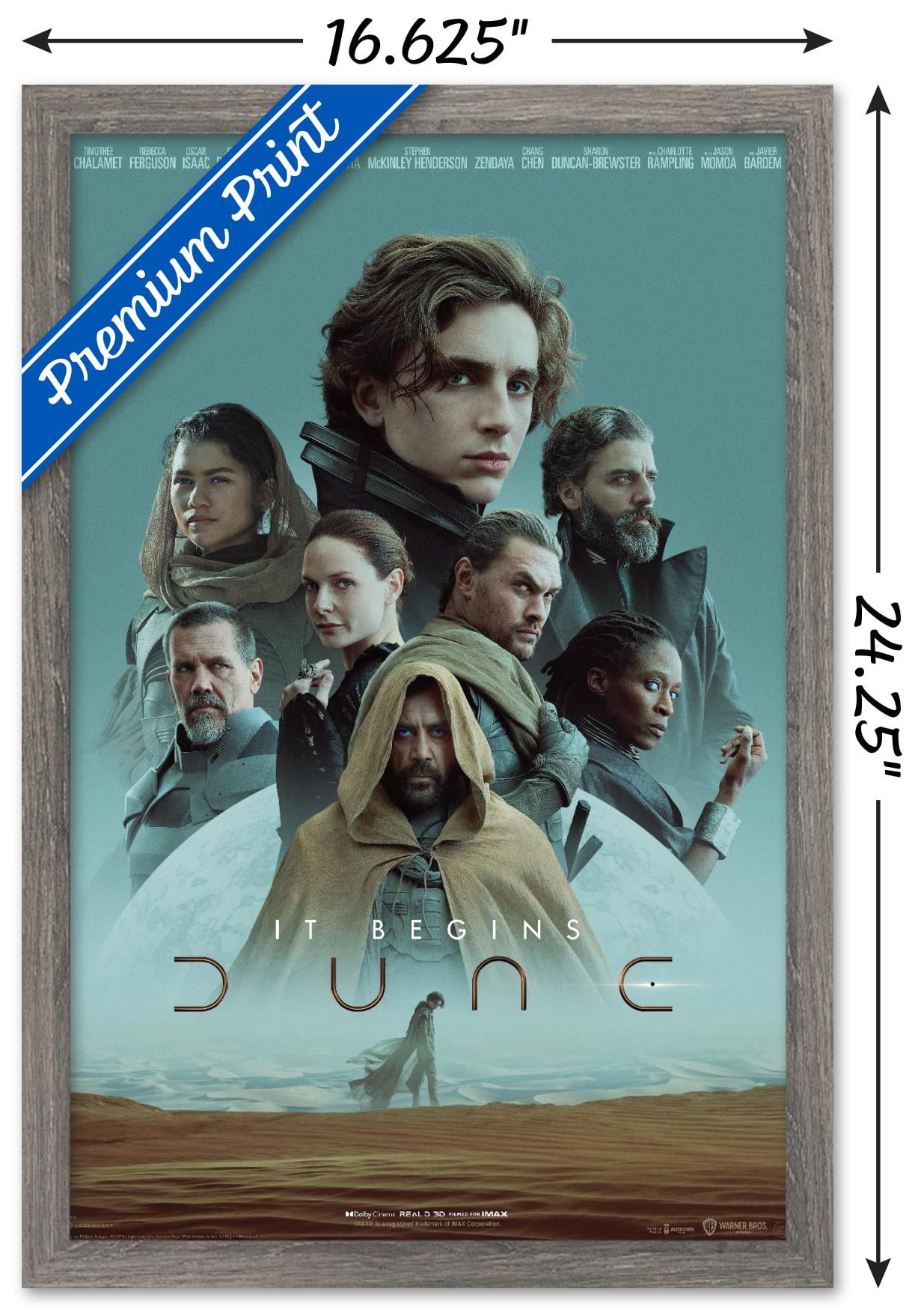 Dune - Part 1 Wall Poster, 14.725" x 22.375" Framed