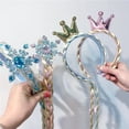 thumbnail image 3 of Minnieouse Peluca de dibujos animados Bling Bling Gold Hairpiece Hand Knitting Cosplay Easy to Wear Lustrous Periwig Delicado Exquisito Encanto Ropa, zapatos y accesorios Miscelánea Oro Minnieouse AP013993-03, 3 of 6