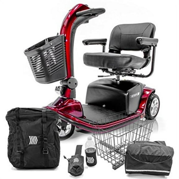 VICTORY 9 Pride 3-wheel Electric Scooter SC609 Red   Challenger Mobility Accessories