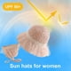 thumbnail image 3 of Conjunto de sombrero y bolso de paja con encaje y perlas para mujer, circunferencia de sombrero de 56-58 cm, sombrero de playa con protección solar para el verano, 3 of 5