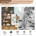 thumbnail image 5 of Hironpal Versatile Sling Storage Bookshelf for Kids Room - 4 Tier Children's Bookcase with Toy Organiser for Study Living Room, 5 of 9
