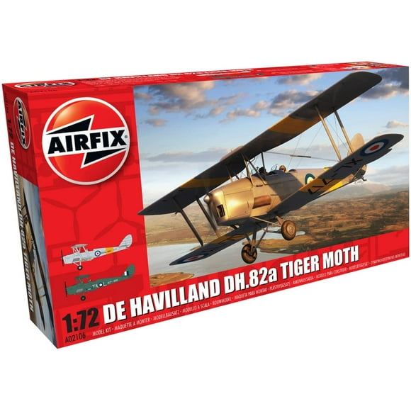 Airfix De Havilland DH.82a Tiger Moth 1:72 Military Aviation Plastic Model Kit A02106
