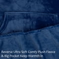 thumbnail image 4 of Poncho Blanket Super Soft Comfy Plush Wearable Fleece Blanket  for Adult, 4 of 6