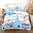 thumbnail image 4 of Sanrio Digital Printing HelloKitt Pudding Dog Cartoon Style Quilt Cover Bedding Three-piece Set Two-dimensional Home Furnishing WT, 4 of 5