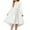 AN14-White, variant on Inglocry Girls Long Sleeve Dress Fashion High Low Flowy Swing Semi Formal Party Dresses with Belt Black 13-14Y