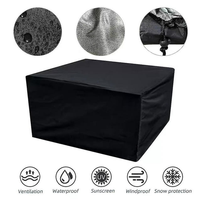 Housses de Meubles d'Extérieur 420d Oxford Imperméable Anti-uv Résistant aux Déchirures Housse de Table de Patio Anti-Poussière Ensemble de Canapé