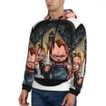 thumbnail image 3 of Lsque Chucky Pattern Casual Men's Hoodie,Hooded Sweatshirt with Kangaroo Pocket,Pullover Hoodie-X-Large, 3 of 8