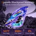 thumbnail image 2 of CASEFIV for Samsung Galaxy S26 Plus Case,[Magnetic Invisible Stand][Military-Grade Drop Protection] Slim Glossy Marble Pattern Back Shockproof Protective Phone Cover,Purple Marble, 2 of 7