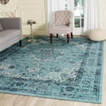 thumbnail image 3 of SAFAVIEH Evoke Teale Bordered Area Rug, Light Blue, 8' x 10', 3 of 4