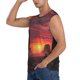 thumbnail image 3 of Balery Sunset Western Desert Cowboy Camisetas sin mangas para hombre, absorbe la humedad y protege contra el mal olor.-3X-Large, 3 of 7
