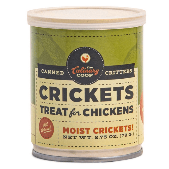 Fluker's The Culinary Coop Canned Crickets, All-Natural Chicken Treats, 2.75 oz