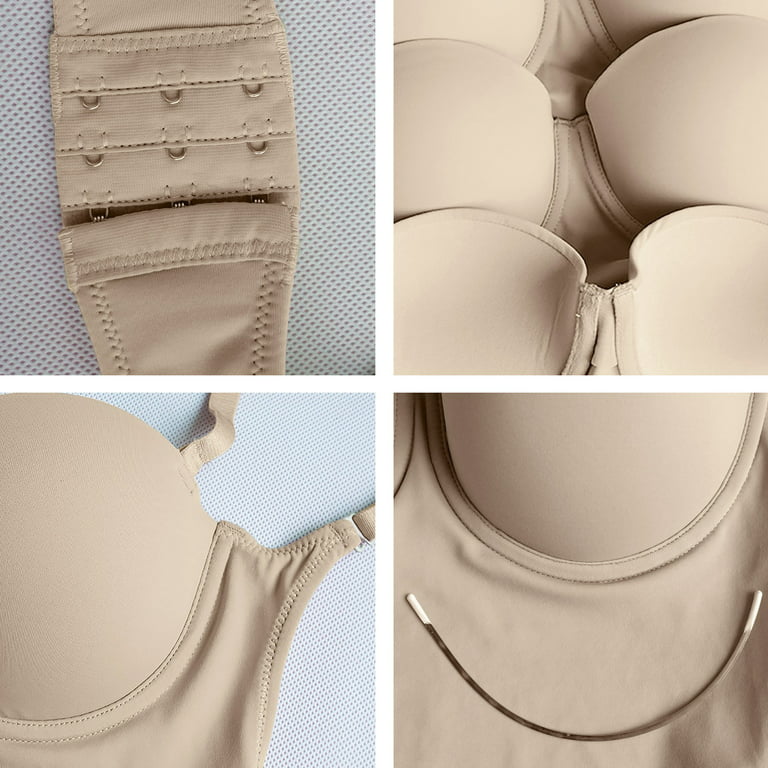 zttd shapewear for women invishaper halft backbody shaper bra plus size  backless built in bra tummy control shapewear 