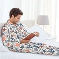 thumbnail image 6 of Sikiie Starfish Shell Mens Pajama Set, Soft Warm Long Sleeve Sleepwear, Cozy Button-Down Pjs for Men-XX-Large, 6 of 7