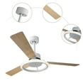 thumbnail image 4 of 3 in 1 20W Ceiling Fans with Light, Remote Control Adjustable Light 52" Blades, 4 of 12