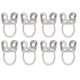 thumbnail image 4 of 8 Uds Banjo Picks De Dedo De Acero Inoxidable Guitarra Con Los Dedos De La Guitarra Accesorios De Instrumentos Musicales, 4 of 7