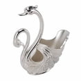 thumbnail image 1 of Metal Swan Dinnerware Set With 6 Spoons, Durable Material, Exquisite Craftsmanship, Versatile Usage, Decorative Swan Base Holder For Stirring Mixing Coffee Desserts, 1 of 8
