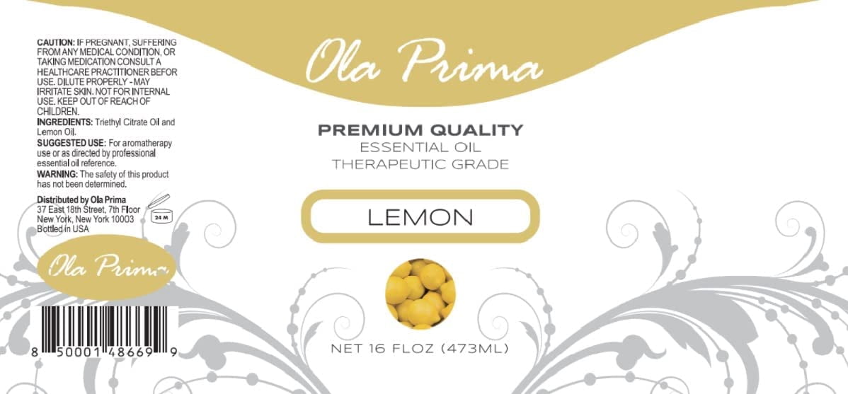 Ola Prima Lemon Essential Oil, 16 fl oz