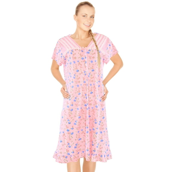JEFFRICO Womens Nightgowns Sleepwear Soft Pajama Dress Nightshirts