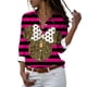 thumbnail image 1 of Camisa de manga larga con estampado 3d de minnie para mujer, camisa con solapa, estilo harajuku de disney, y2k, novedad de otoño, 2022, 1 of 5