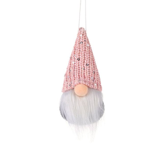 1PCS Christmas Plush Angel Wings Christmas Ornaments Hanging White Pink Dolls Decor for Xmas Tree/Gift/Valentine's Day/Wedding