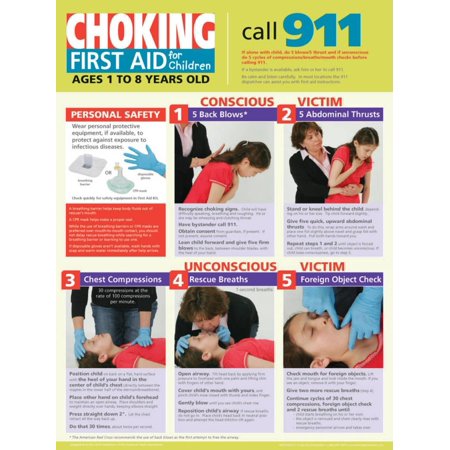 Learning Zone Poster - Children's Choking Poster Laminated Poster - 18x24