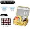 thumbnail image 5 of Coffee Lunch Bag Insulated Lunch Tote with Cute Peach Smoked Sausage Meat Vintage Retro Kawaii Fruit Minimalist Pastel Fruit BBQ Food and Sausage Designs – Durable Lightweight Lunch Box for School Tr, 5 of 6