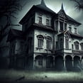 thumbnail image 2 of CafePress - Haunted House - Cute School Travel Backpack, 2 of 9