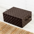 thumbnail image 2 of Honey-Can-Do Woven Box With Hinged Lid, Espresso, 2 of 5