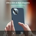 thumbnail image 5 of [5 in 1 for iPhone 13 Mini Case, with 2 Pack Screen Protector + 2 Pack Camera Lens Protector, Liquid Silicone Ultra Slim Shockproof Protective Phone Case 5.4 inch(Storm Blue), 5 of 13