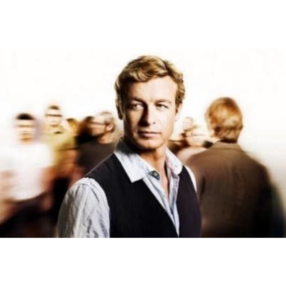 Mentalist The Poster Simon Baker 16in x 24in Poster Square Adults Western Graphic