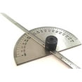 thumbnail image 1 of Stainless Steel Protractor 0-180 degrees (Degree Protractor cum Depth), 1 of 1