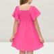 thumbnail image 5 of Girls' Summer Dress Kids 2025 Summer Dress Short Sleeve Square Neck Casual A-Line Dress for Kids in Soft Comfortable and Stylish ,Sie:150, 5 of 6