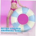 thumbnail image 5 of Bouée Gonflable pour Adultes, Bouée de Piscine Rétro Rayée en PVC, 5 of 5