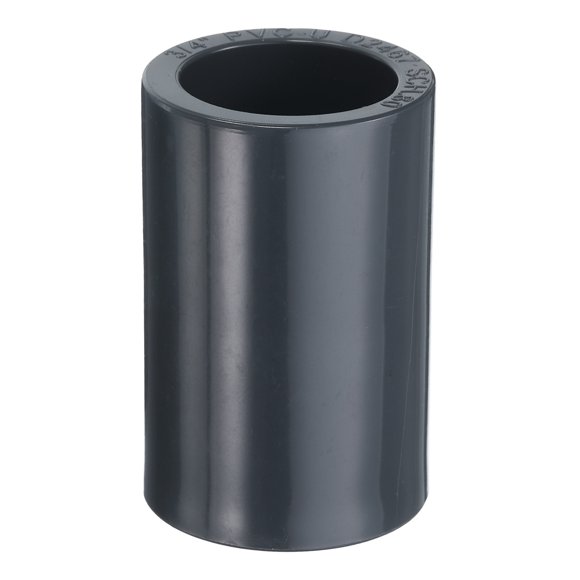 Unique Bargains PVC Pipe Coupling Adapter 3/4" Straight Socket Coupling Pipe Fitting for Sewer Drain Build Garden