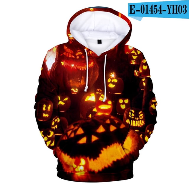 Sudaderas con capucha de Cosplay de Halloween, chaqueta informal para niños y adultos, tallas para niños, jersey de calabaza, Jersey Unisex11Niños160 Deng Xun unisex