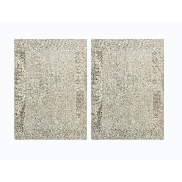 Splendor Reversible Step Out Bath Mat Rug Set 2 Pc
