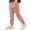 Pink, variant on FAIWAD Cargo Pants for Boys Elastic Waist Cinch Bottom Joggers with Pockets Lightweight Casual Hiking Trousers