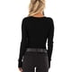 thumbnail image 2 of Txlixc, camisa de primavera con cuello en V para mujer, manga larga, Color sólido, acanalado, cuello Henley, camiseta con botones, blusa ajustada, Tops Txlixc Estilo de ocio, 2 of 3