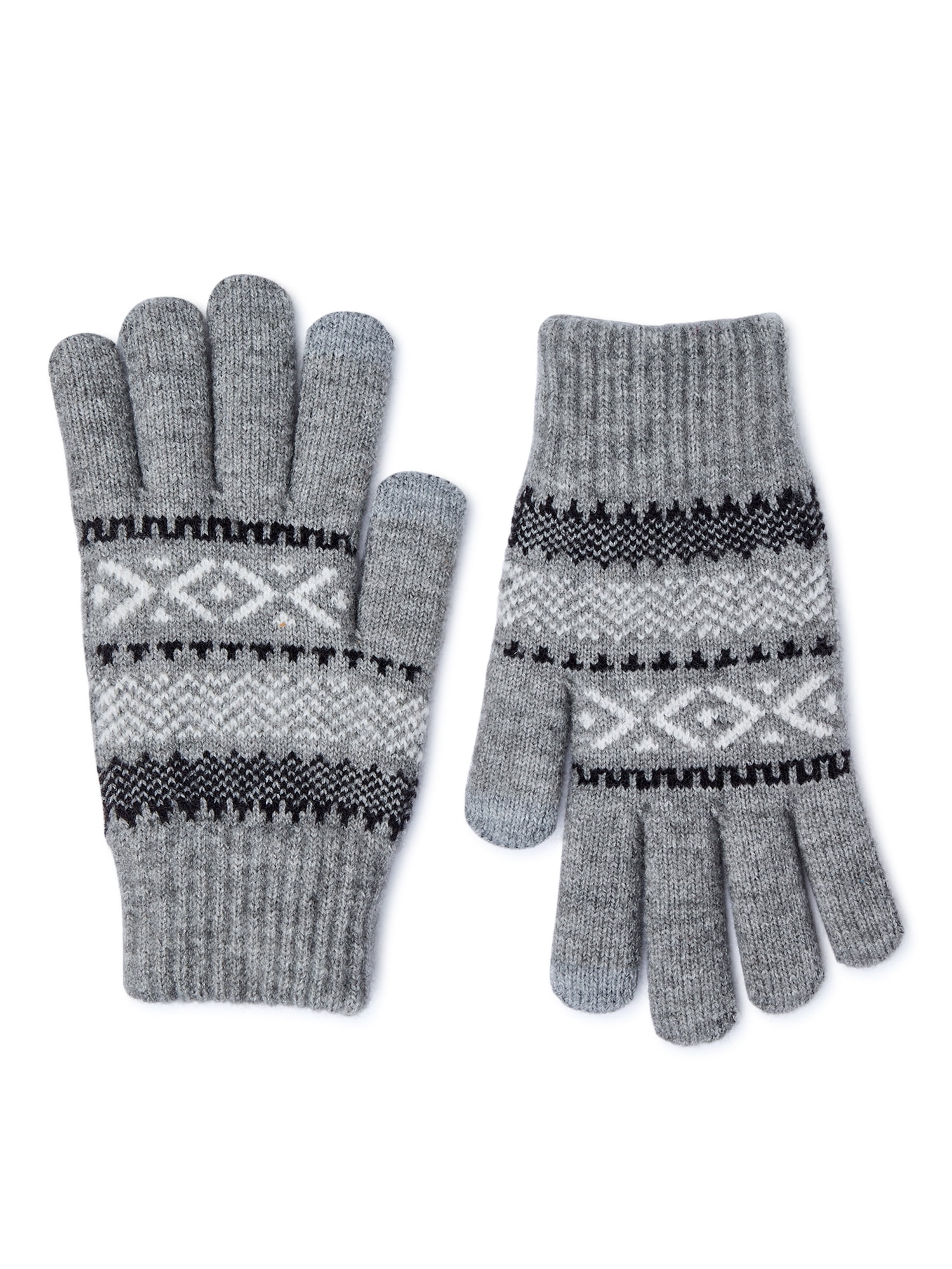 Time and Tru Women's Patterned Knit Gloves