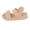Beige (Flatform), variant on Women's Elastic Band Flat Sandals, Comfortable Open Toe Summer Shoes, Non-Slip Soft Sole Beach Walking Slides, Adjustable Stretchy Straps for Travel Vacation, Lightweight Breathable Casual Footwear