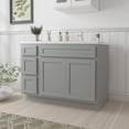 thumbnail image 2 of 48 in. W x 21 in. D x 32.5 in. H Bath Vanity Cabinet without Top in Gray, 2 of 5