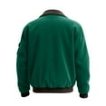thumbnail image 4 of Men's Plus Size Corduroy Jacket - Casual Sports Style with Pocket & Zipper, Army Green, L, 4 of 5