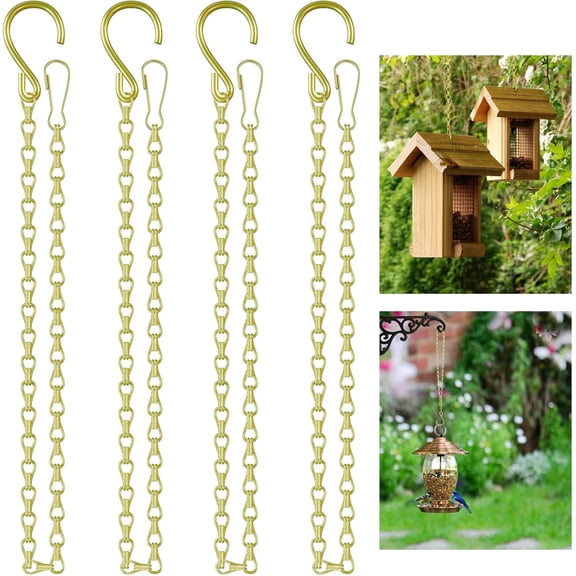26 Inch Hanging Basket Chain with Hooks for Wind Chime Bird Feeders, Billboards, Chalkboards, Basket, Planters, Lanterns, Wind Chimes and Decorative