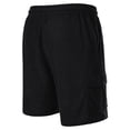 thumbnail image 6 of Men's 7" Corduroy Cargo Shorts Casual Lightweight Shorts with 5 Pockets, Drawstring Waist Relaxed Fit for Summer Beach Black M, 6 of 7