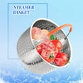 thumbnail image 2 of ALOEU 3.54'' Microwavable ABS Stainless Steel Steamer Basket, 2 of 8